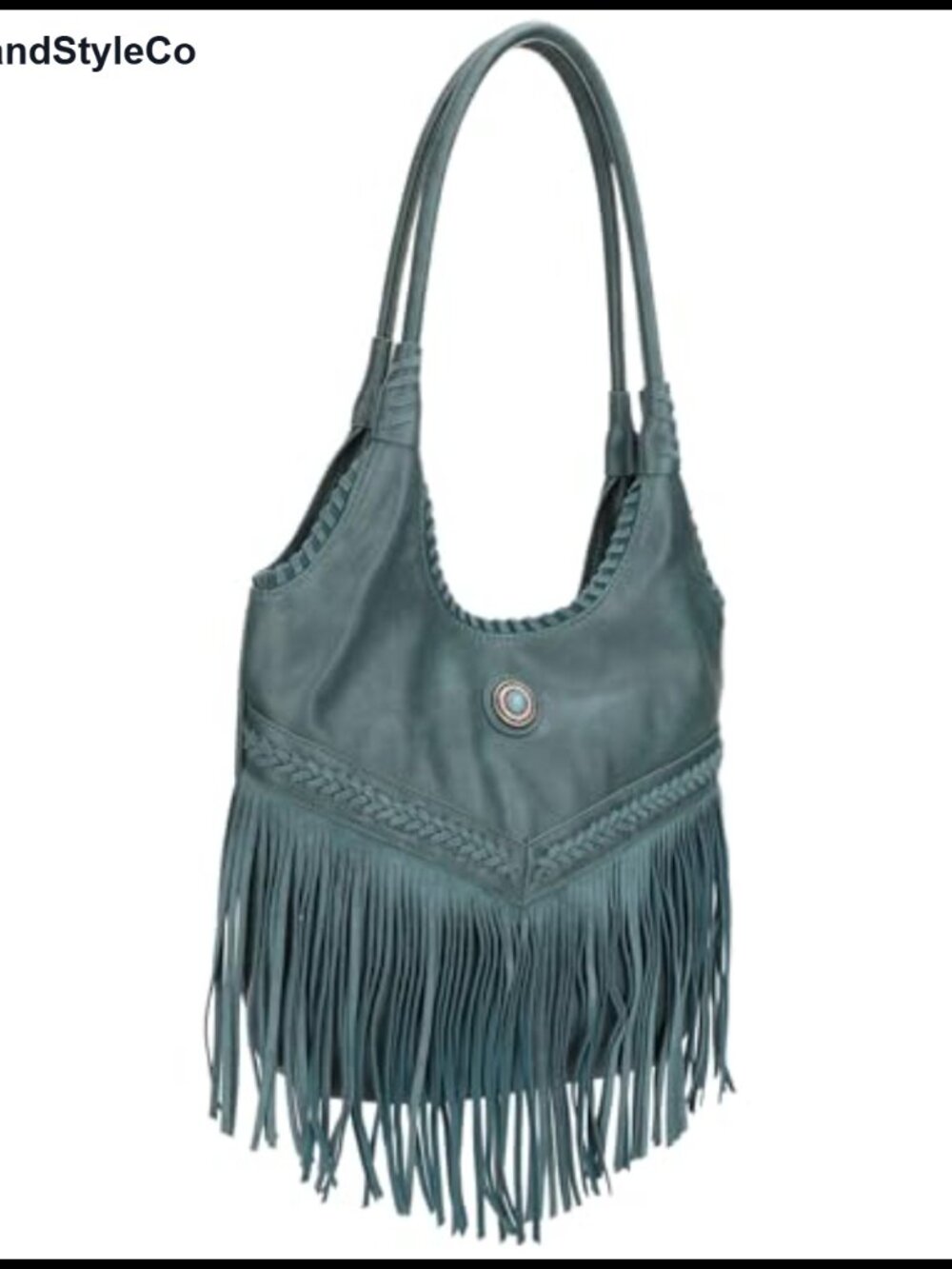 Suede Fringe Hobo Bag Concealed Carry Tote Shoulder Purse